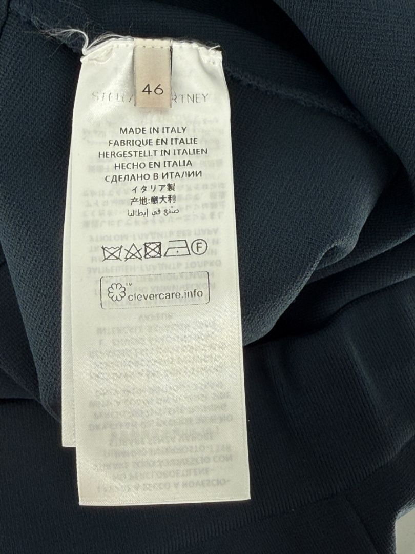 Stella McCartney Navy Split-Hem Trousers - Size IT 46