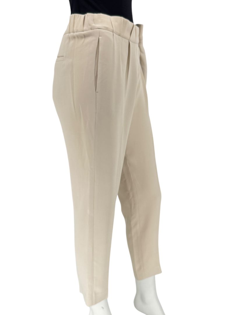 Brunello Cucinelli Beige Cropped Trousers - IT 44