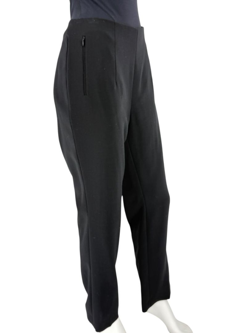 NWT Akris Black Wool Constance Trousers – Size 10