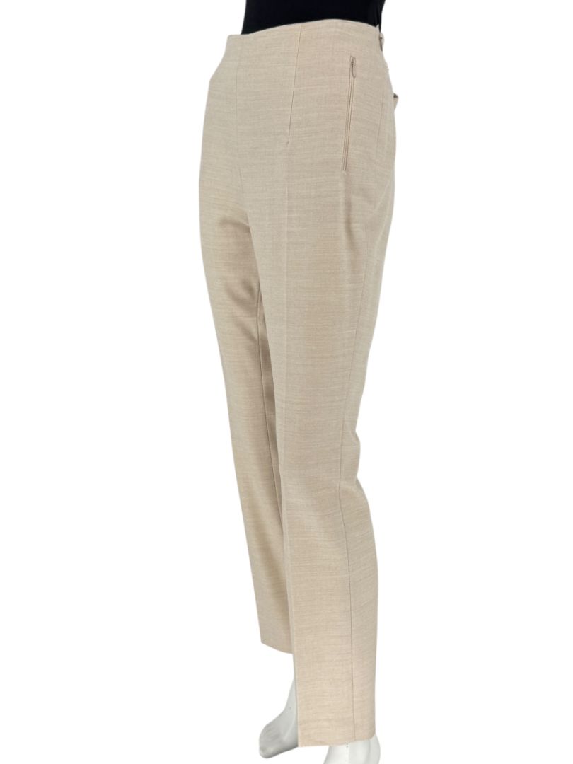 Akris Beige Wool Slim Trousers – Size IT 44 (US 10)