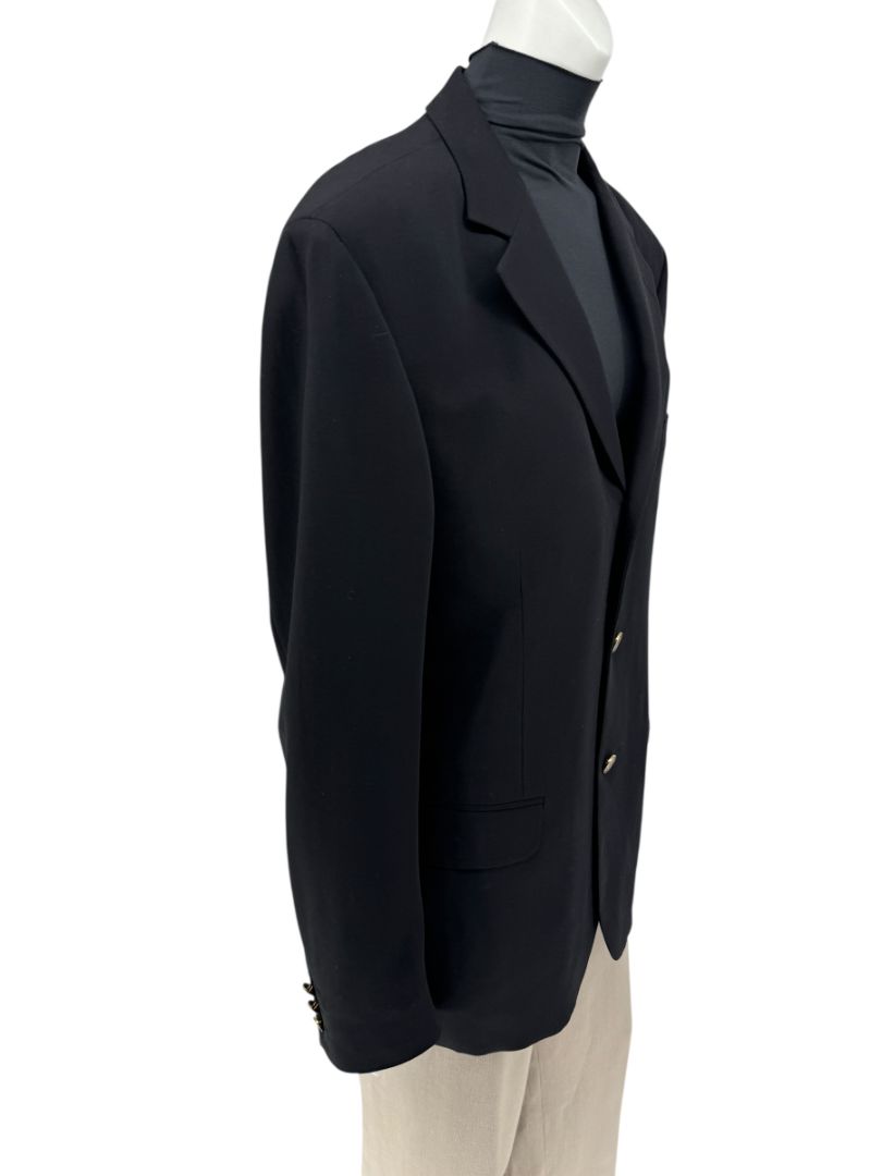 Versace Jeans Couture Black Wool Blend Blazer – Size IT 50 (US 40)
