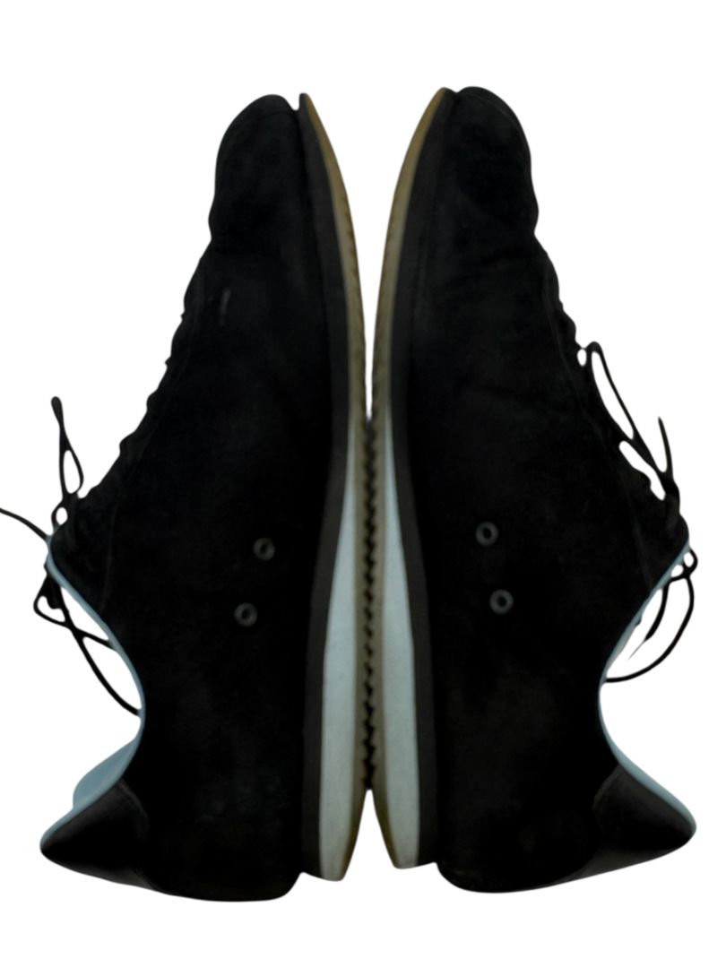 Chanel Black Suede Lace-Up Sneakers – Size 40