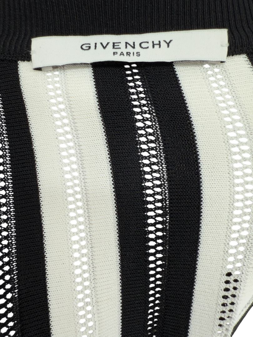 Givenchy Black & White Striped Knit Sweater – Size L