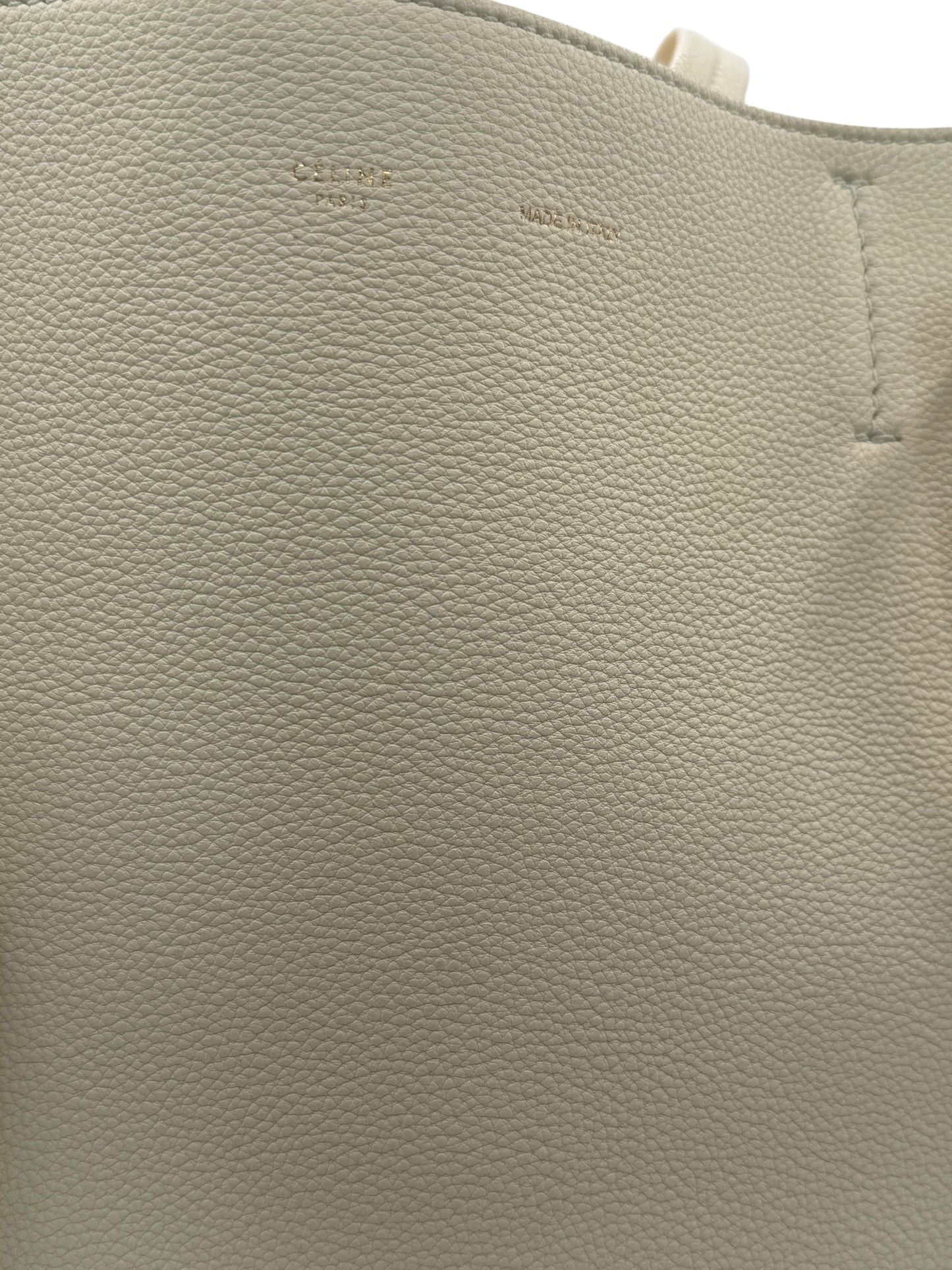 Celine Chalk Soft-Grained Calfskin Cabas Phantom Tote