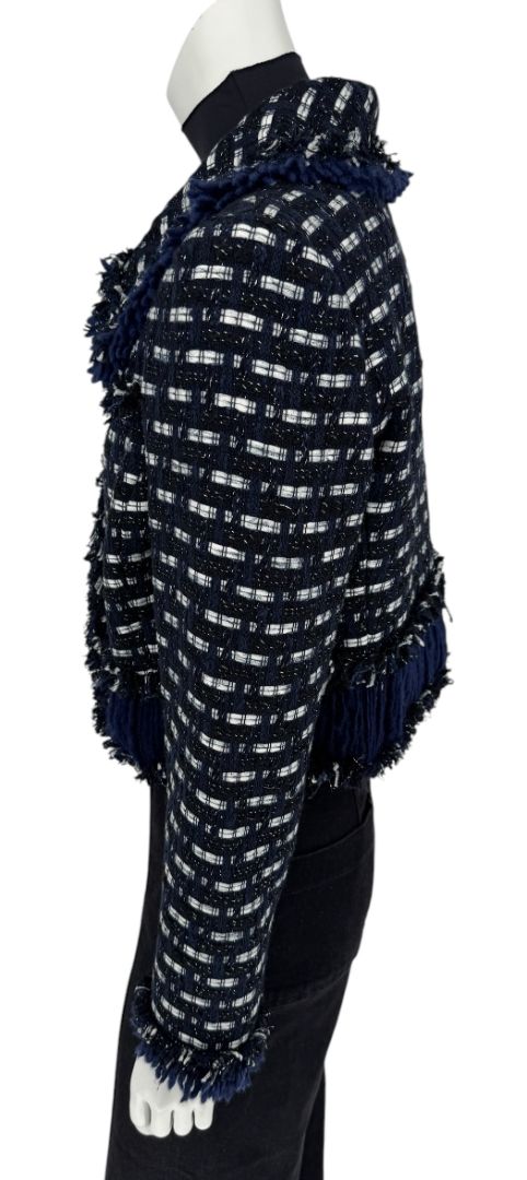 Oscar de la Renta Tweed Pattern Jacket - Size 12