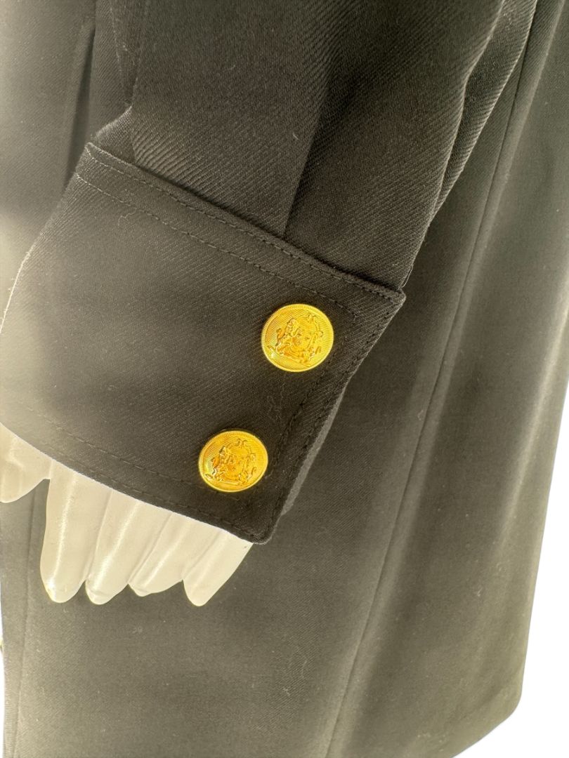 Celine Wool Dress with Gold Buttons - Size 12