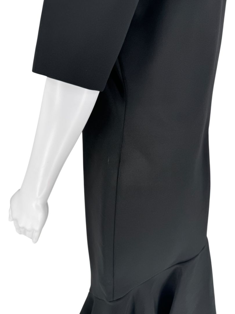 Givenchy Fluted Hem Satin-Trim Dress - Size 44