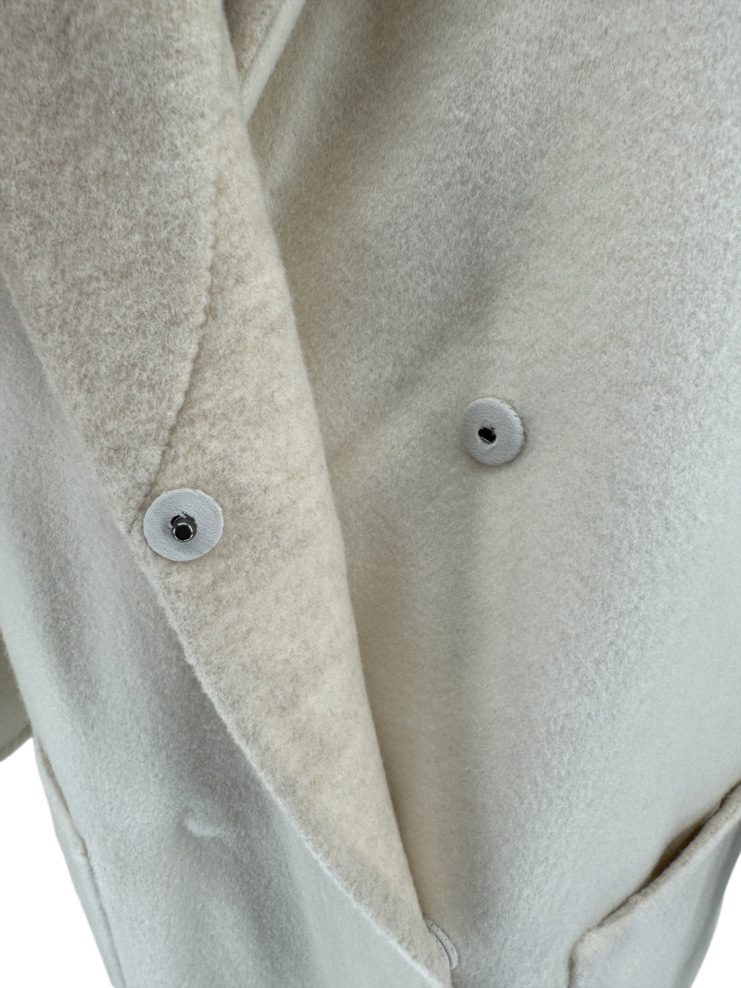 Brunello Cucinelli Reversible Cashmere Coat with Monili Detail - Size 4