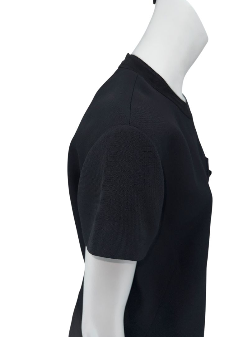 Prada Embellished Drop-Waist Mini Dress in Black – Size IT 44 (US 8)