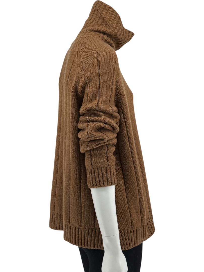 Loro Piana Baby Cashmere Ribbed Turtleneck Sweater – Size M