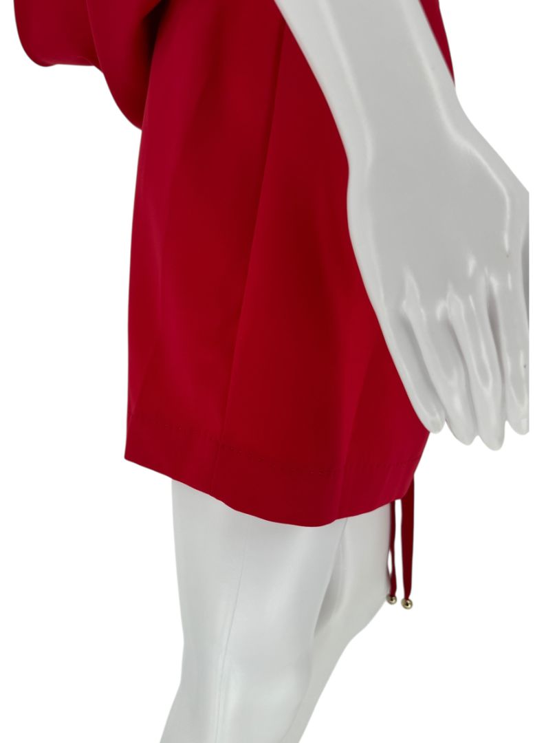 Moschino Cheap and Chic Red Drape-Back Mini Dress – Size 8 (IT 42)