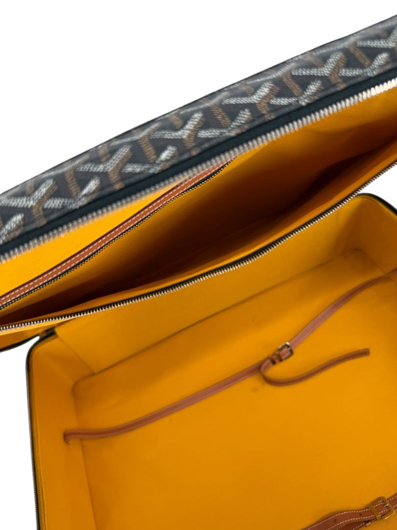 Goyard Goyardine Canvas Large Rolling Suitcase – 25.6" x 19.7" x 9.8"