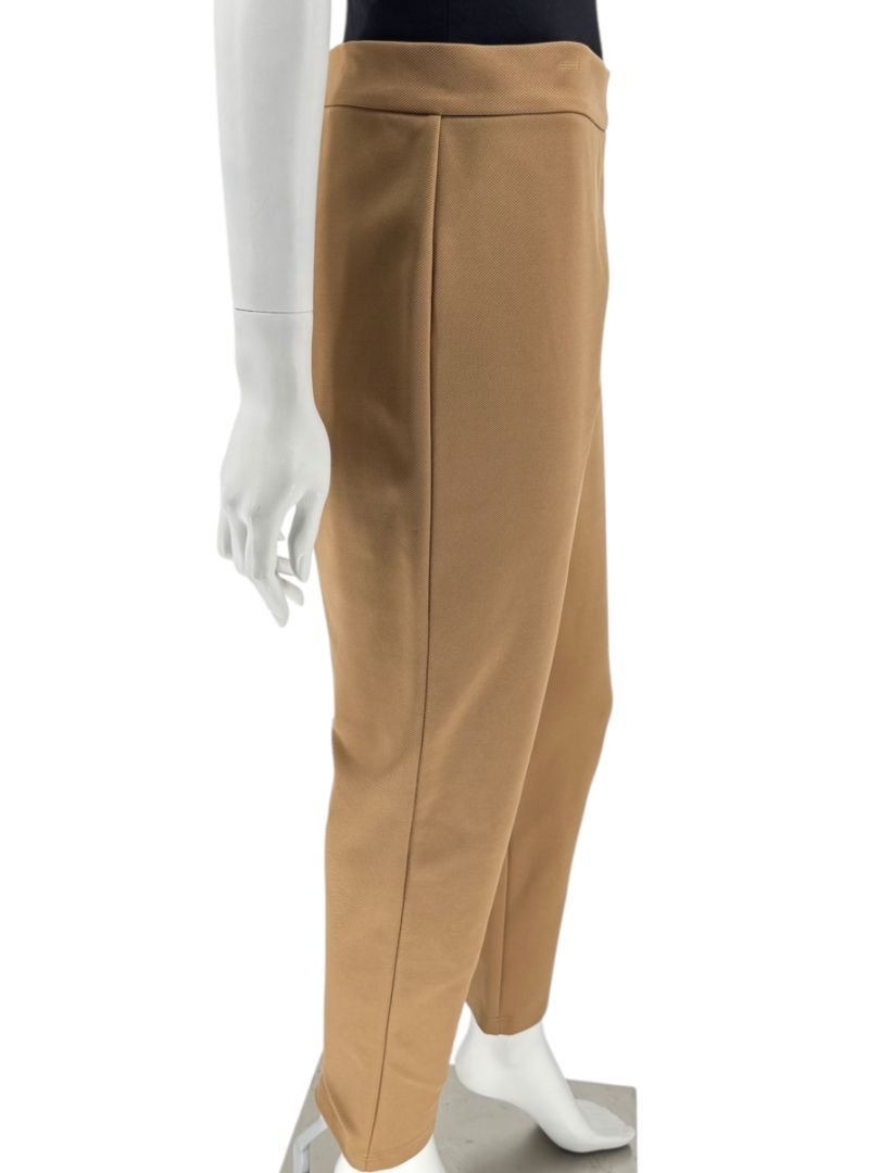 MaxMara Camel Jersey Tapered Pants – Size 12 (US) / 44 (FR)