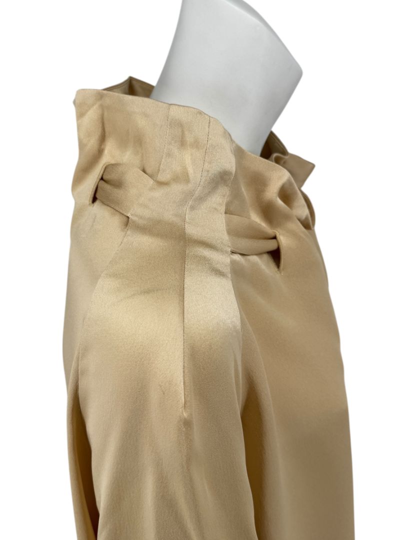 Rosetta Getty Champagne Satin Blouse – Size 6