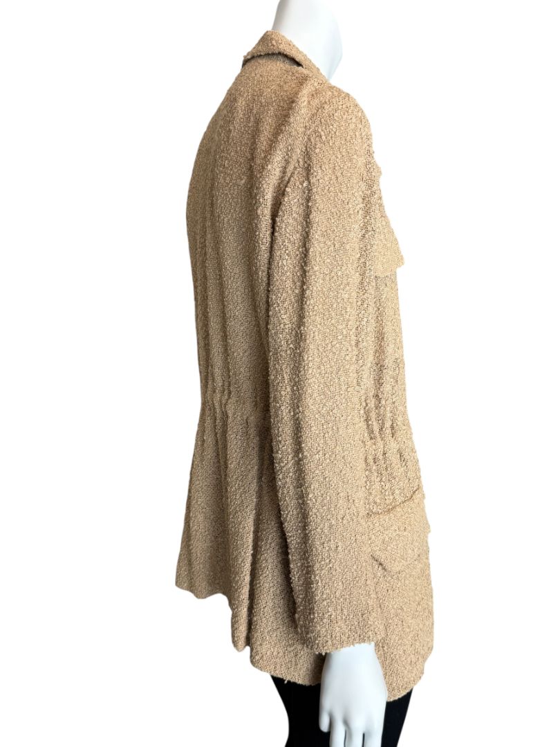 Akris Beige Bouclé Utility Jacket – Size 8