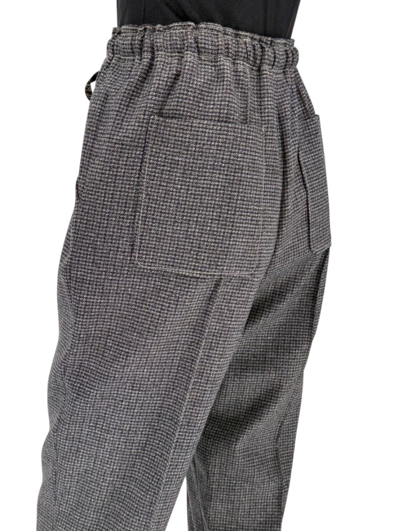 Fendi Roma Grey Wool-Blend Checked Pantsuit – Size IT 42 (Jacket) / IT 40 (Pants)