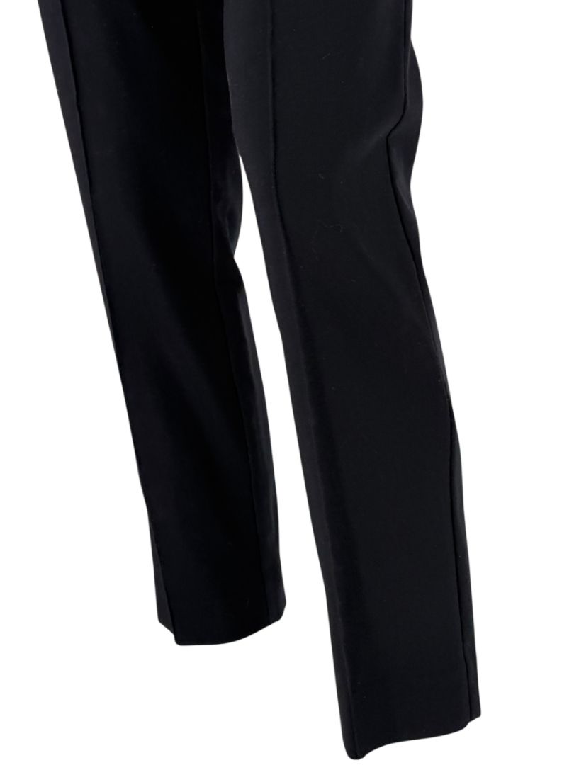 The Row Black Slim Ankle Pants with Side Zip – Size 10