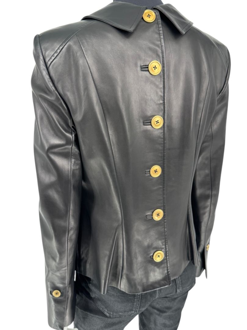 David Rodriguez Black Lambskin Leather Jacket – Pristine New With Tags