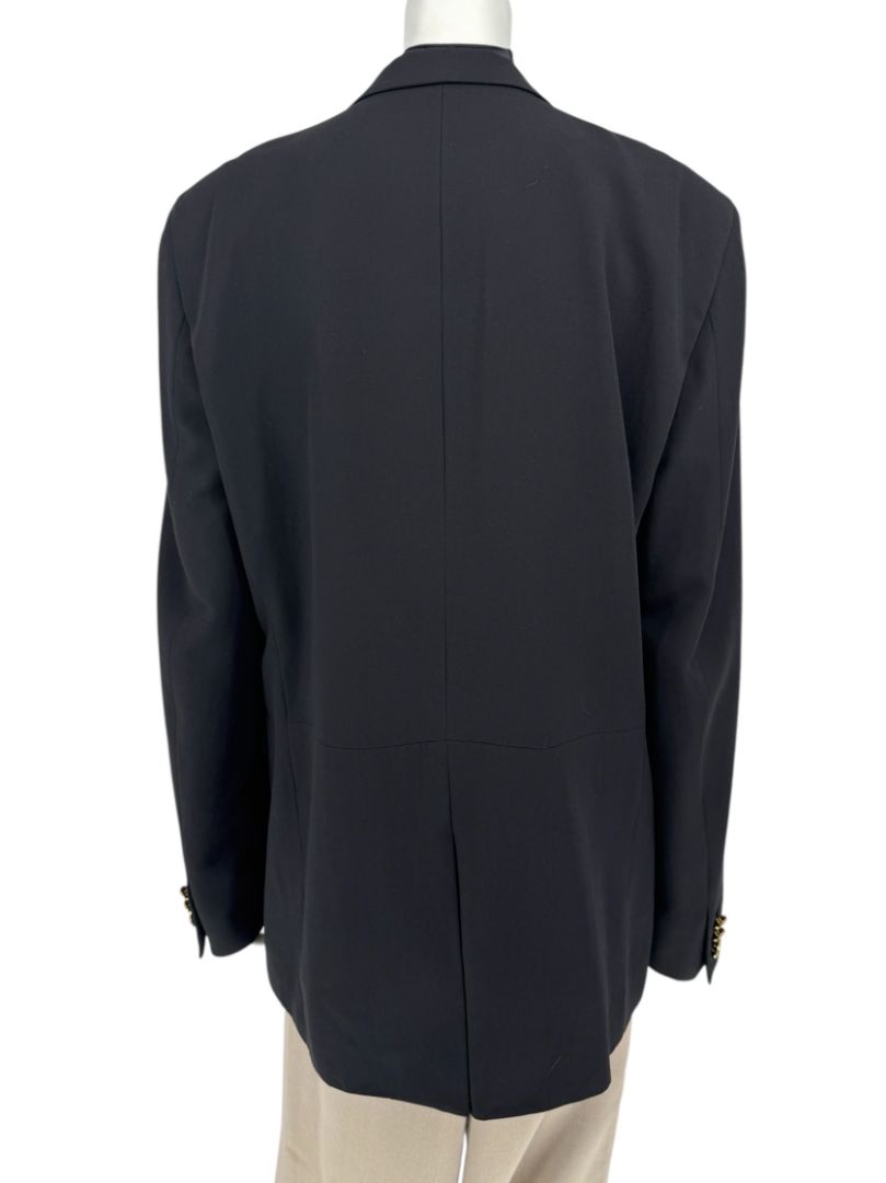 Versace Jeans Couture Black Wool Blend Blazer – Size IT 50 (US 40)