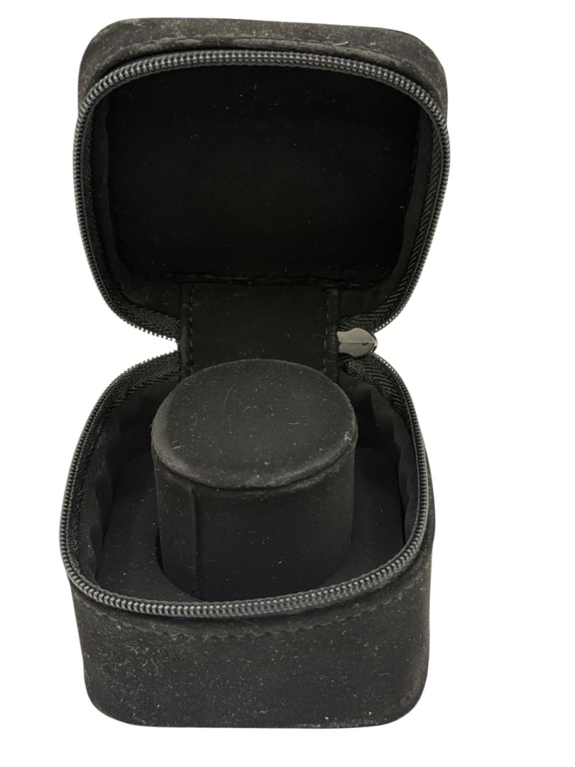 Chanel Black Travel Jewelry & Watch Case – Suede Zip Cube