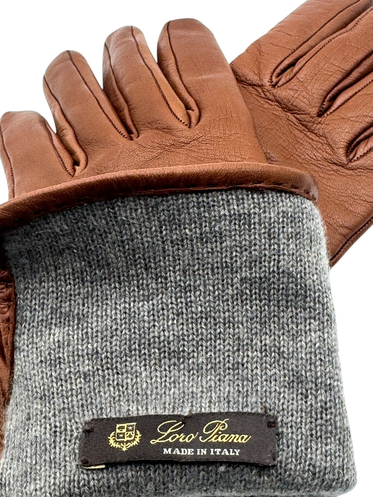 Loro Piana "Max" Gloves - Caramel - Size M
