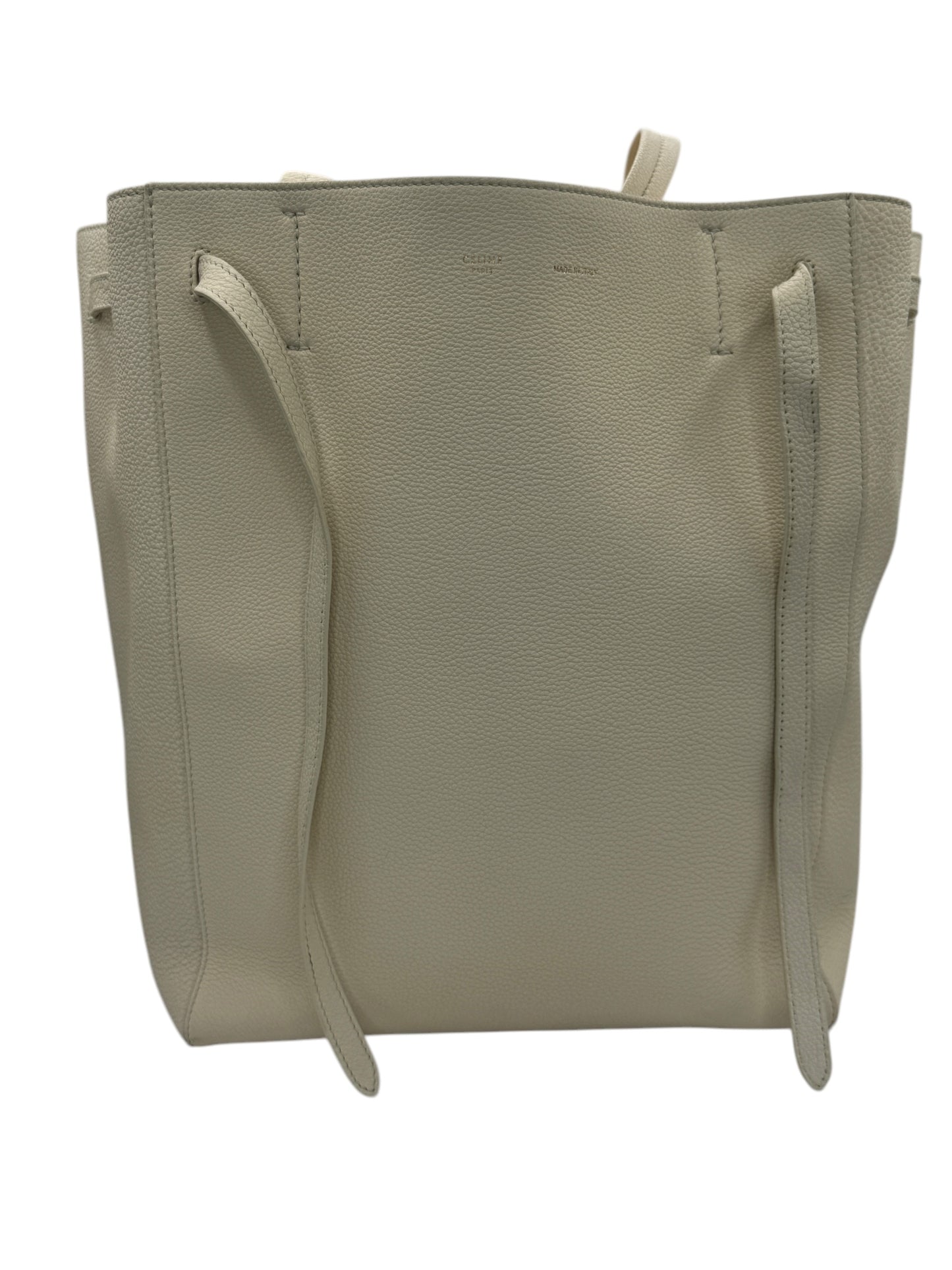 Celine Chalk Soft-Grained Calfskin Cabas Phantom Tote