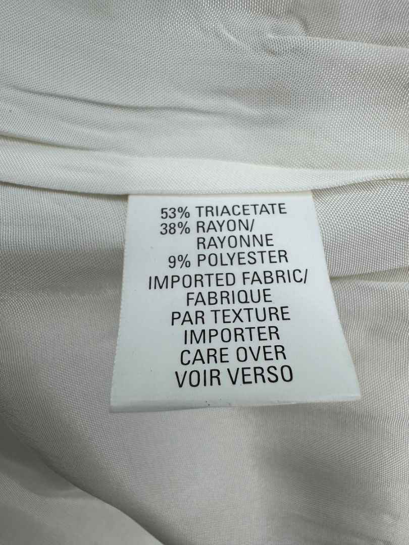 Anne Klein Ivory Pleated A-Line Skirt – Size 6