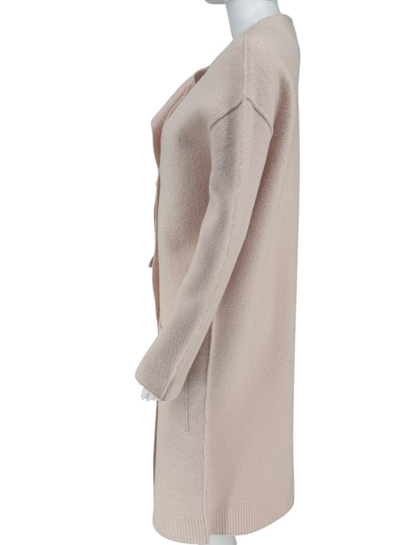 Proenza Schouler Pale Pink Double-Breasted Wool Coat - Small