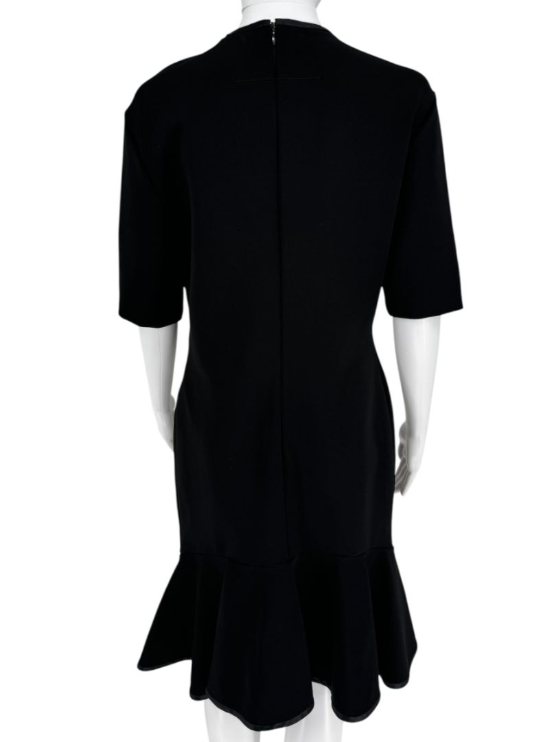 Givenchy Fluted Hem Satin-Trim Dress - Size 44