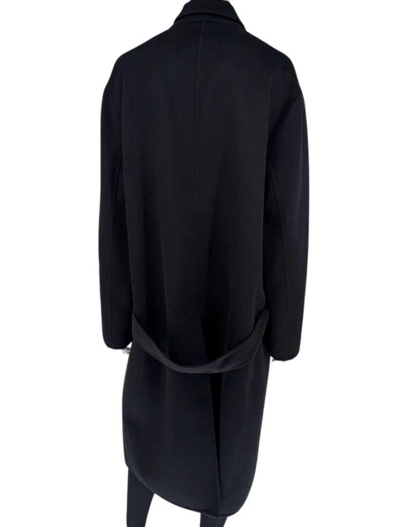 PRADA Black Cashgora Oversized Coat – Size IT 46
