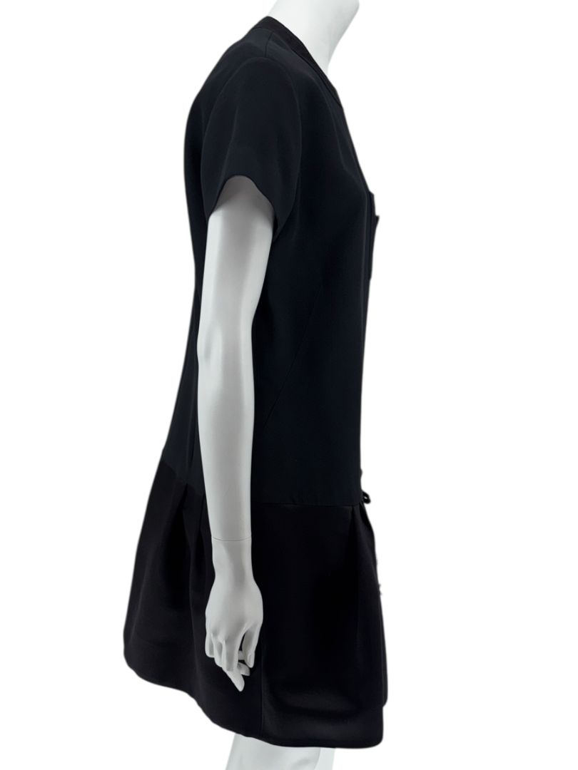 Prada Embellished Drop-Waist Mini Dress in Black – Size IT 44 (US 8)