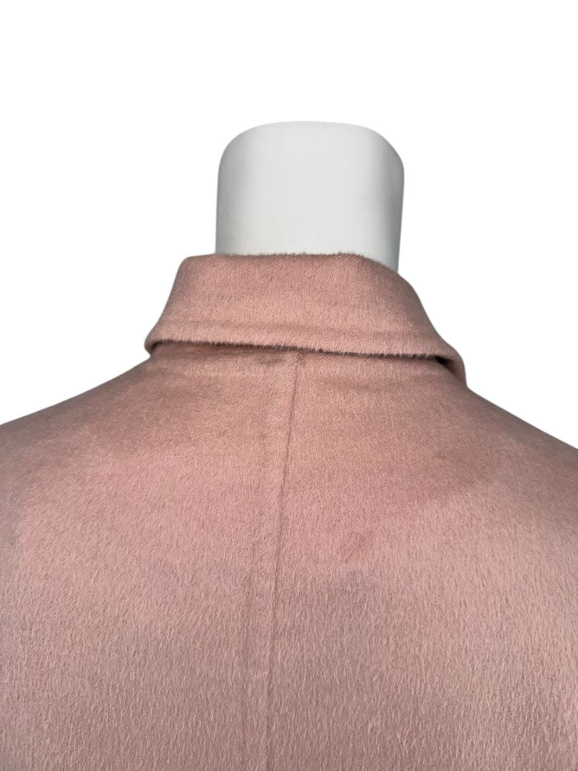 Prada Blush Pink Alpaca-Blend Cocoon Coat – Size IT 36