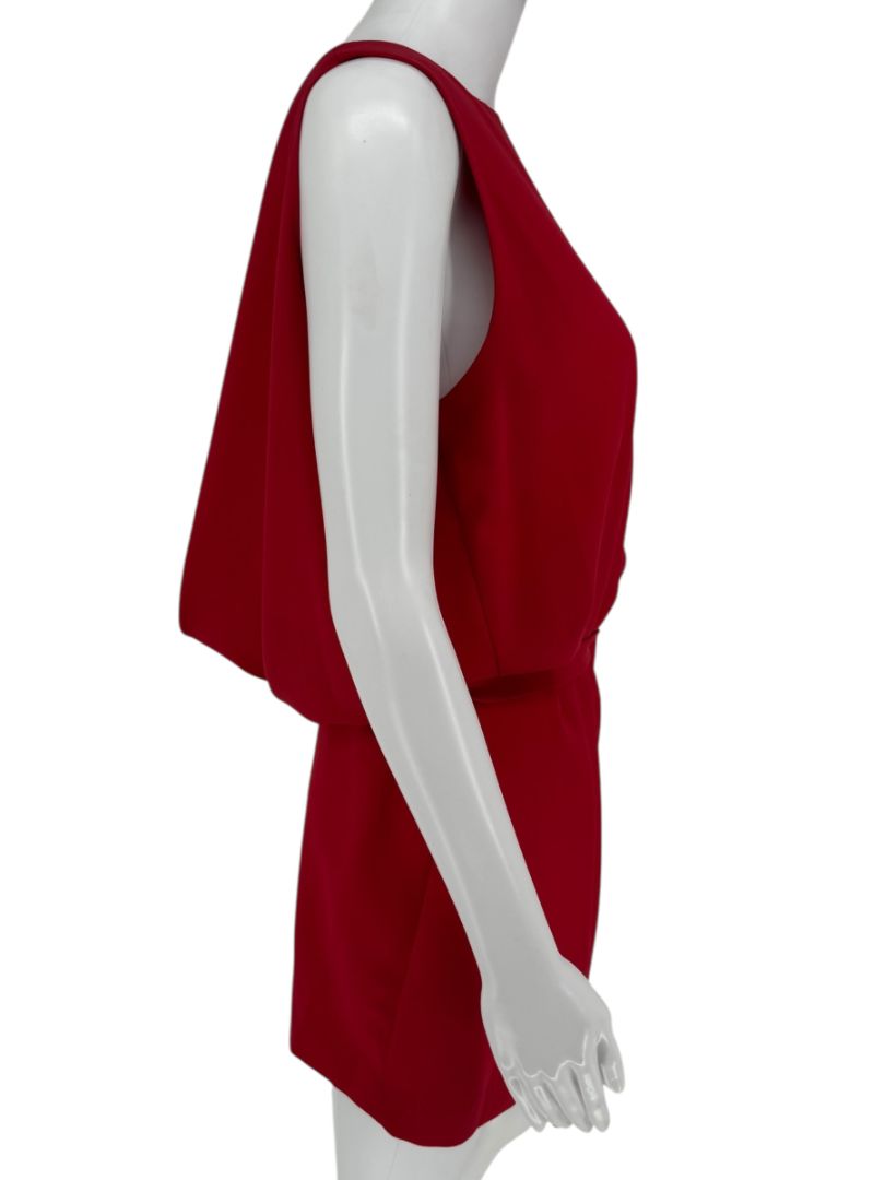Moschino Cheap and Chic Red Drape-Back Mini Dress – Size 8 (IT 42)