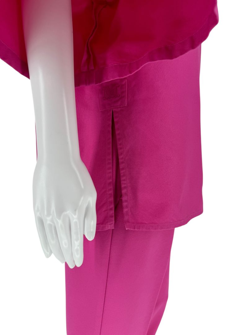 Max Mara Pink Cotton Top & Viscose Pant Set – Size Top 6 / Pants 12