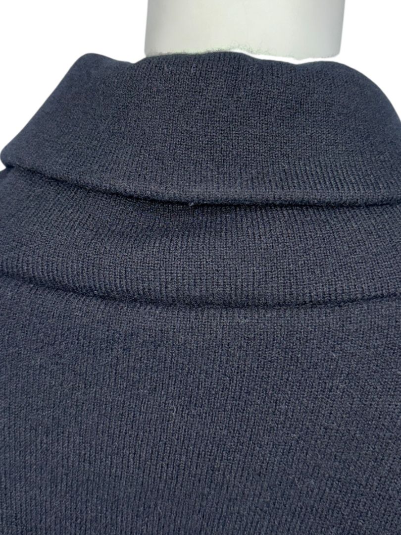 The Row Black Wool-Cashmere Cowl Neck Pullover – Size XS