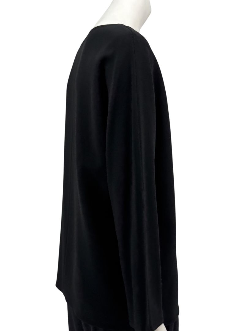 The Row Black Long Sleeve Boat Neck Pullover – Size XS