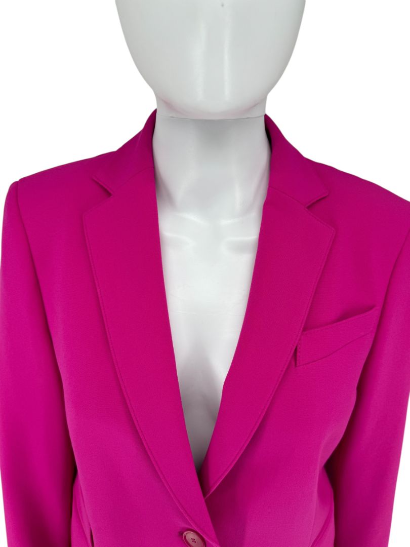 Akris Punto Fuchsia Blazer & Tapered Pant Suit Set – Size 12