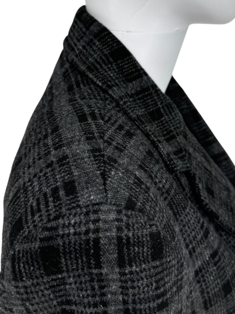 A-K-R-I-S Punto Charcoal Glen Plaid Blazer & Pants Set – Size 10