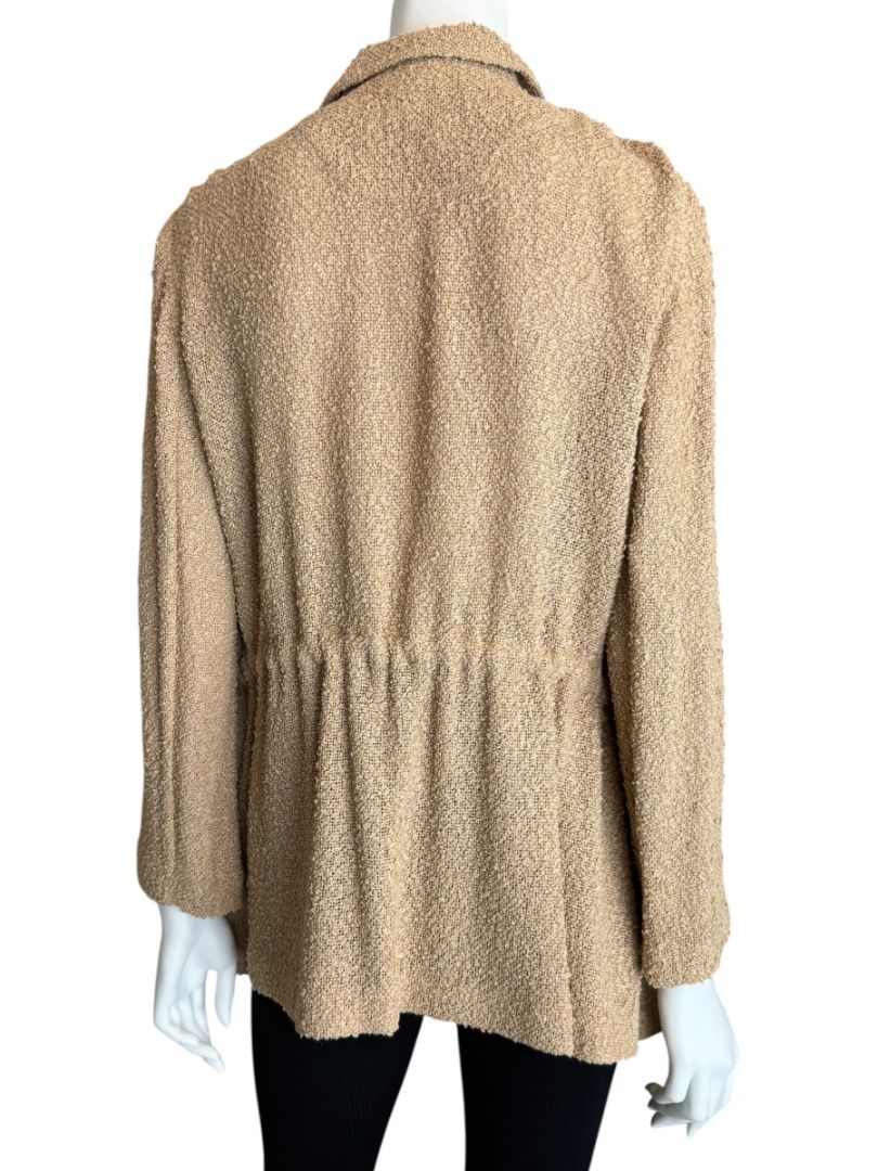 Akris Beige Bouclé Utility Jacket – Size 8