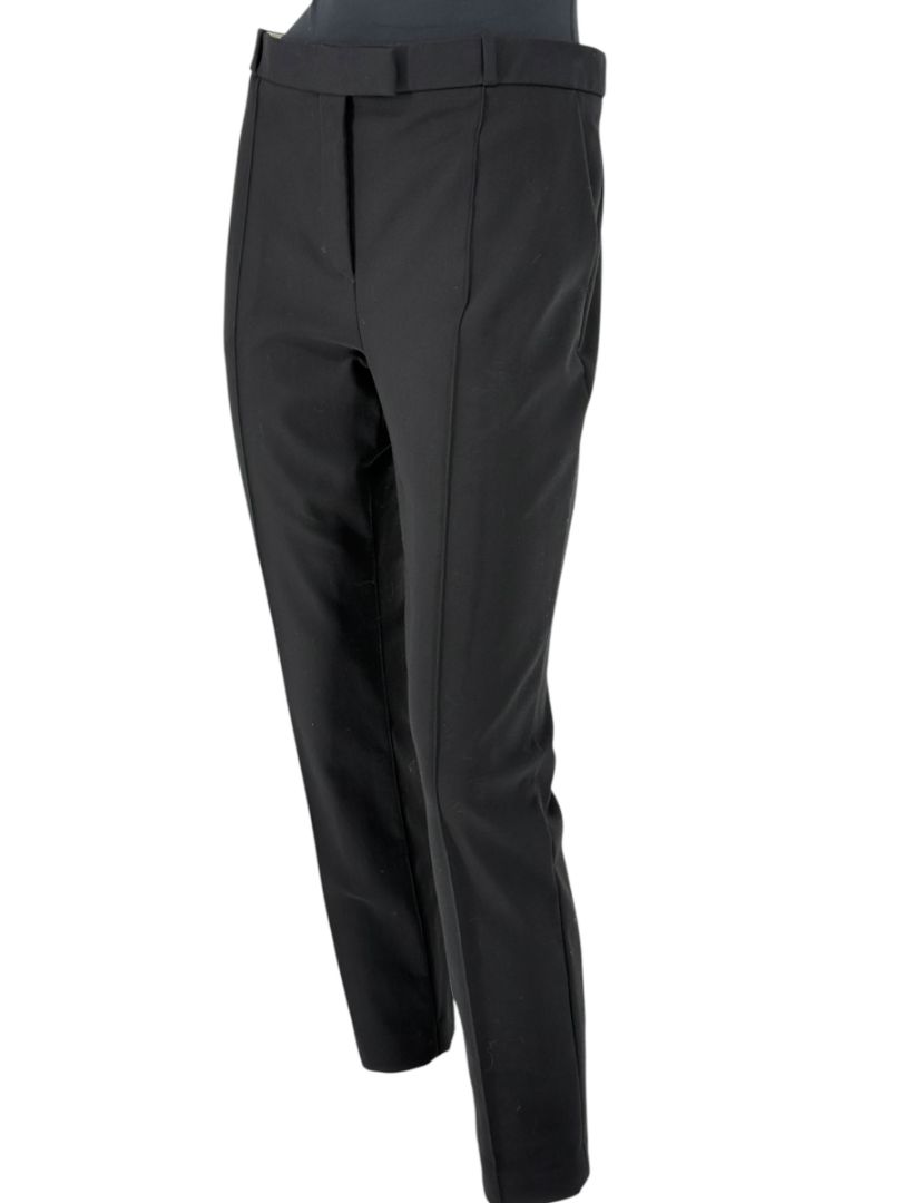 The Row Black Cotton-Blend Slim Trousers – Size US 10