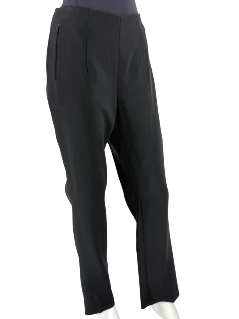 NWT Akris Black Wool Constance Trousers – Size 10