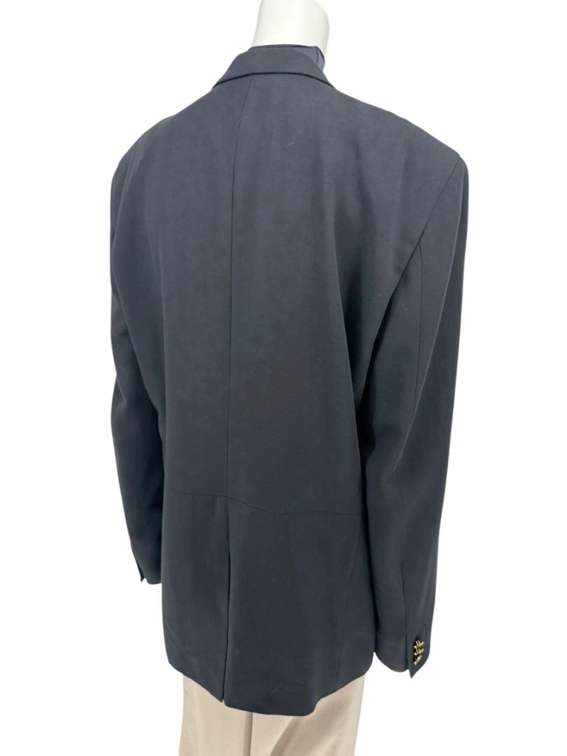 Versace Jeans Couture Black Wool Blend Blazer – Size IT 50 (US 40)