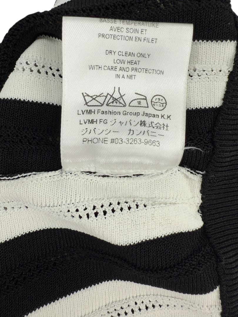 Givenchy Black & White Striped Knit Sweater – Size L