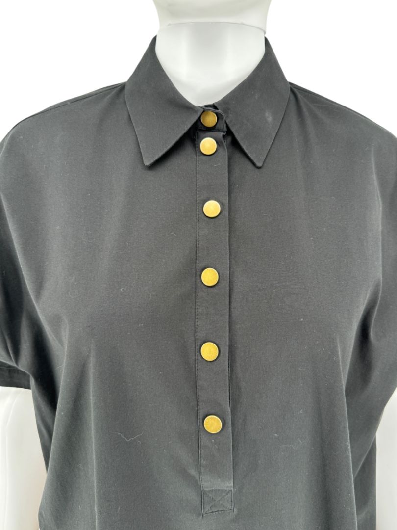 Michael Kors Collection Navy Popover Shirt Dress – Size XS