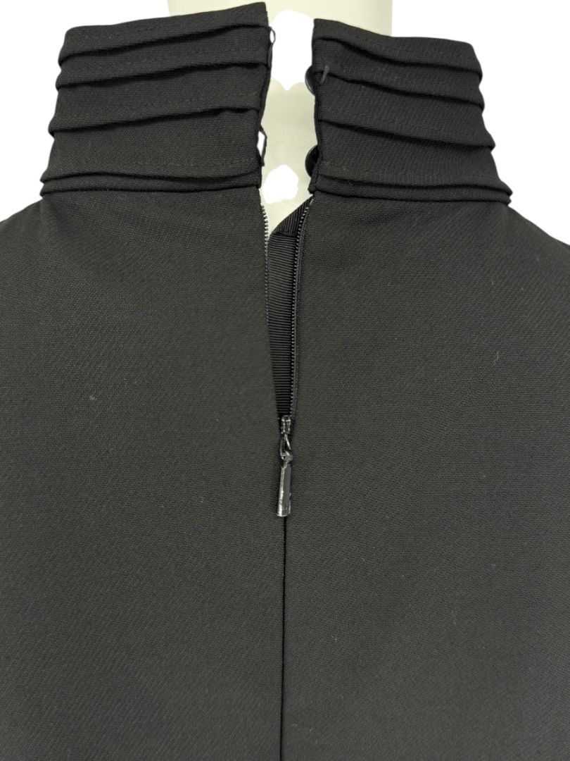 Loro Piana Black Virgin Wool Sleeveless Mini Dress – Size IT 46