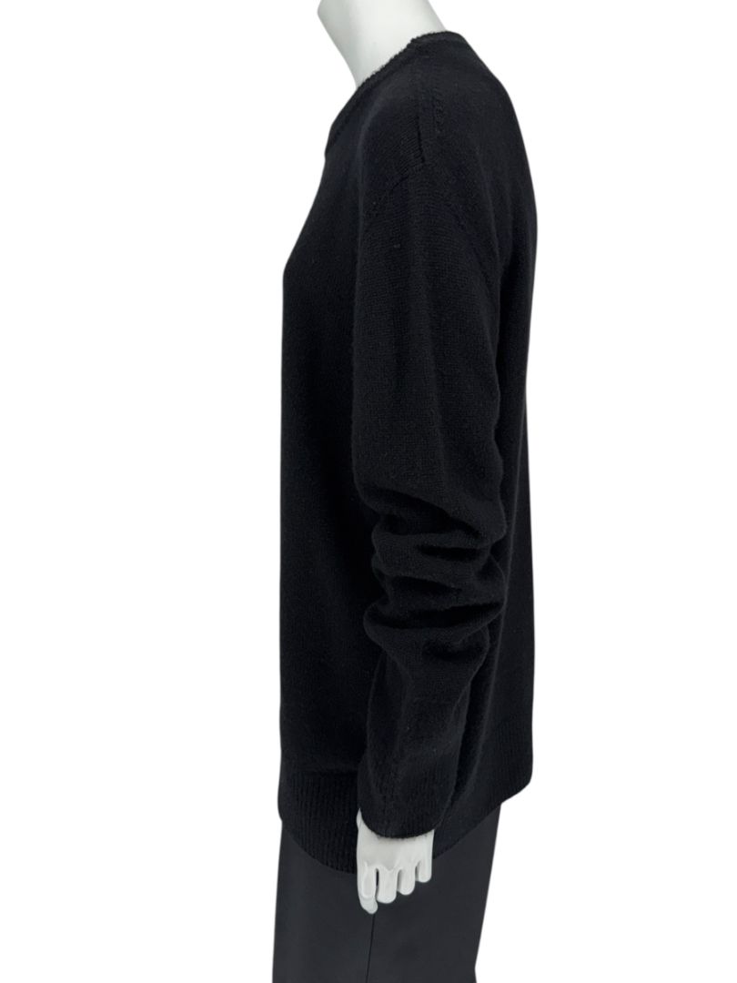 The Row Black Wool-Cashmere Crewneck Sweater – Size M