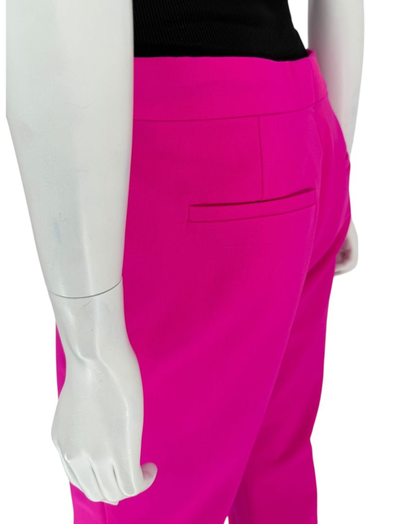 Victoria Victoria Beckham Fuchsia Wool-Blend Tailored Trousers – Size US 10
