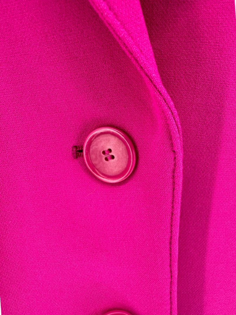Akris Punto Fuchsia Blazer & Tapered Pant Suit Set – Size 12