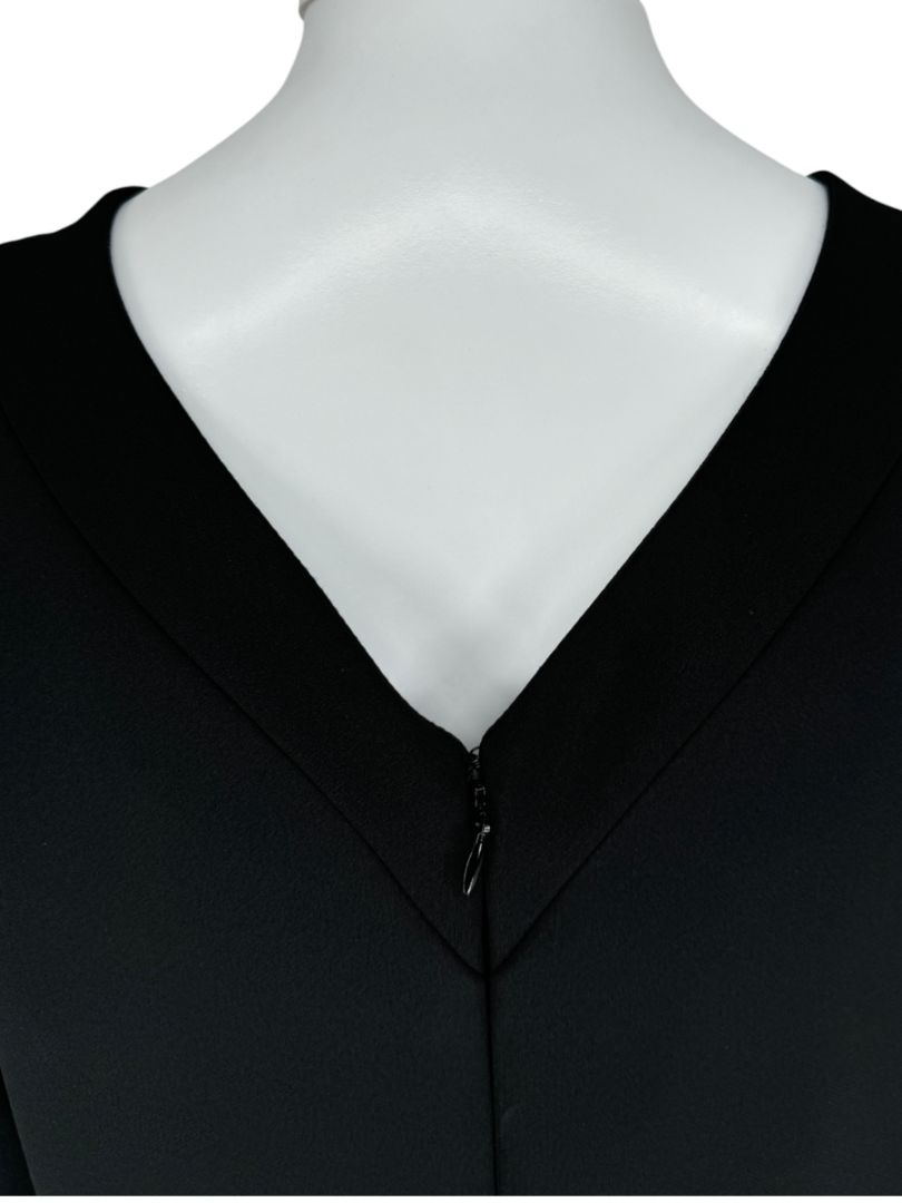 Pamella Roland Black Embellished Hem Dress – Large