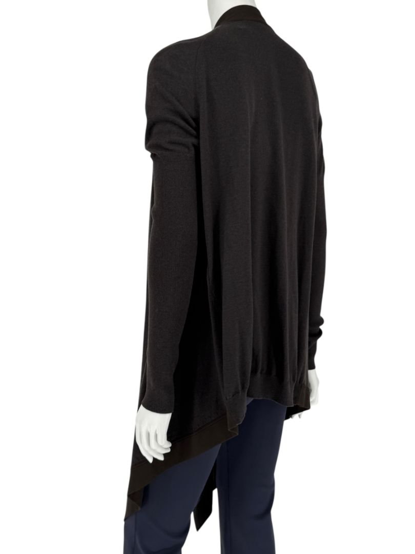 Givenchy Soft Black/Charcoal Drape Cardigan – Size S